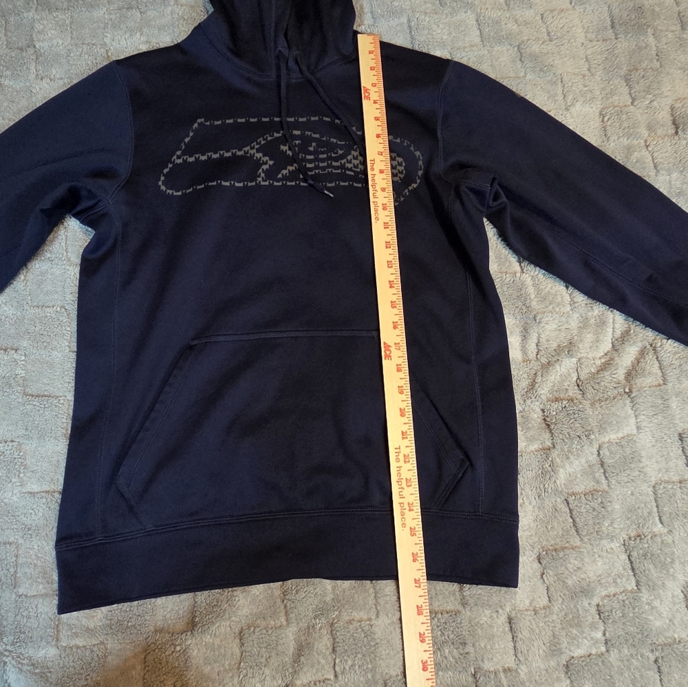 Seattle Seahawks Nike Therma Fit Pullover Hoodie Sweatshirt Mens S Blue Fleece - Picture 6 of 13